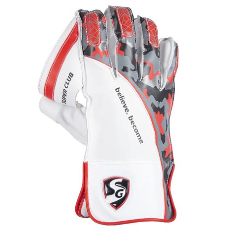 Buy SG Super Club Wicket Keeping Gloves (Multi-Color) W.K. Gloves -Mens ...