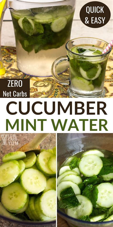 How to Make Cucumber Mint Water | Flavored water recipes, Infused water ...