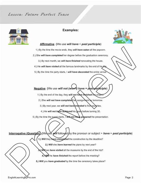 Future Perfect Lesson Plan 的图像结果