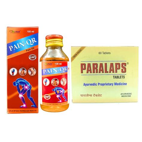 Paralaps tablets & Pain -Qr Oil All helps to relieve pain