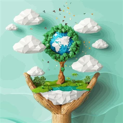 A tree with the world around it | Premium AI-generated vector