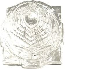 Senroar Sphatik Crystal Yantra For Temple 9cm Decorative Showpiece - 9 ...