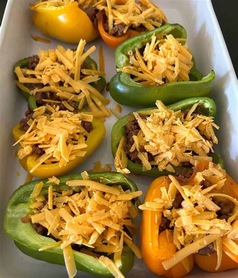 Stuffed Bell Peppers without Rice (Low Carb) - Simply Made Eats