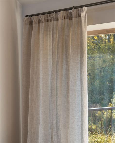 Extra Wide Linen Curtain With Tab Top / 240cm Width Curtain. - Etsy