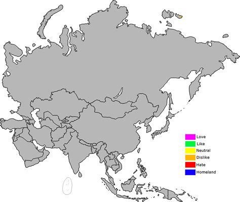 Asia Map No Labels 的图像结果