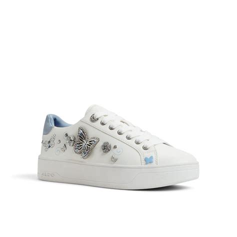 Buy Aldo Women White Round Toe Sneakers Online