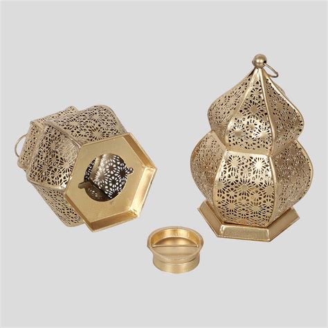 Buy Handmade Hanging Lantern Tealight Holder | Set of 2 Online On Zwende