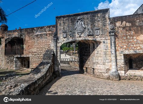 Old Colonial City Wall Santo Domingo Dominican Republic – Stock ...