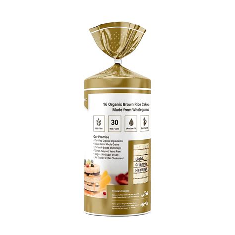 PINTOLA ORGANIC WHOLEGRAIN BROWN RICE CAKES - Big Buddy Nutrition Hub