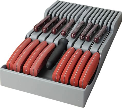 Amazon.com: Mulikeer Knife Holder, In Drawer Knife Block Holder with ...