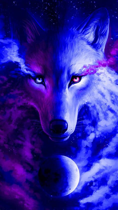 Galaxy With Wolf