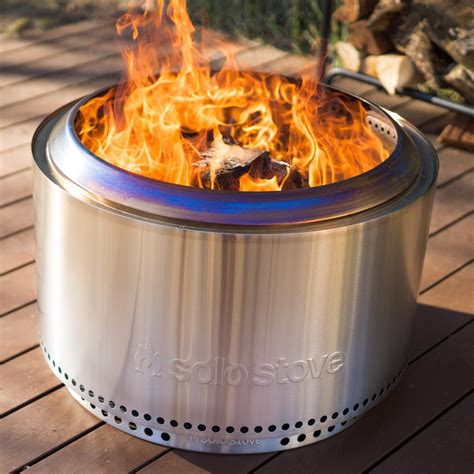 Solo Stove Yukon 30-Inch Round Wood Burning Fire Pit - Stainless Steel ...