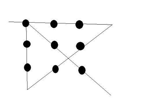 【高智商】 用线段连起图片中的九个黑色圆形注意事项如下：1.线段中途必... #110748-面试智力题-趣味益智-33IQ
