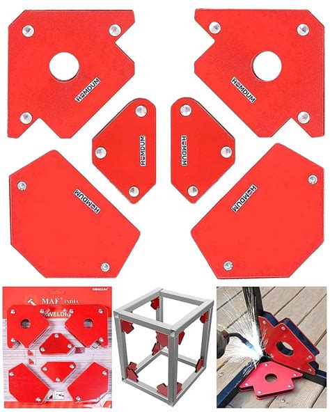 Homdum 6pc Multi Angle Magnetic Welding Holder Clamps Set 2x3 Inch ...