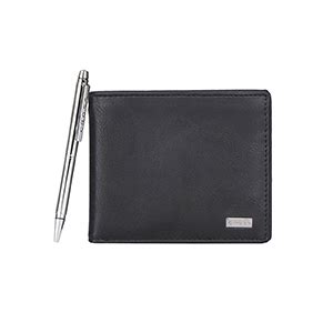 Buy Cross Black Leather Men's Wallet & Pen Combo Set (ACC1408_2-1) at ...
