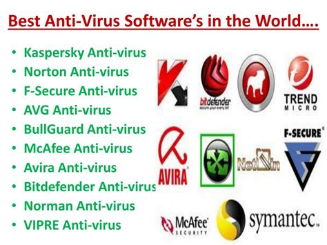 Image result for Examples of Virus Protection Software