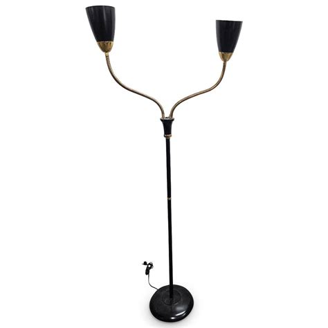 At Auction: Mid Century Modern Gooseneck Floor Lamp