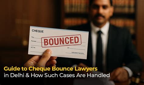 Guide to Cheque Bounce Lawyers in Delhi & Legal Process Explained ...