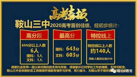 2021大连综合高中及民办普高中考录取分数线（鞍山教育网）