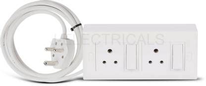 Cordnet Premium Modular Extension Board With 3 Core Wire 2 Socket ...