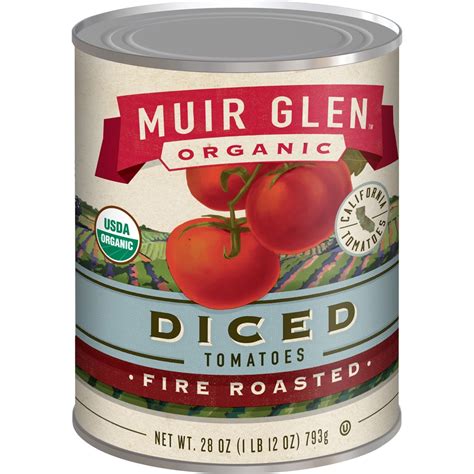 Muir Glen Organic Diced Tomatoes Fire Roasted -- 28 fl oz - Vitacost