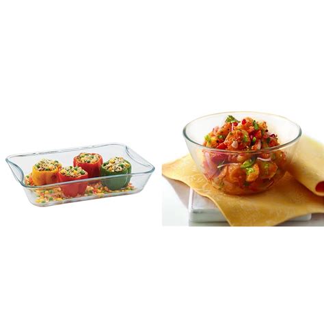 Buy Borosil Rectangular Glass Baking Microwave and Oven Safe Dish - 2.5 ...