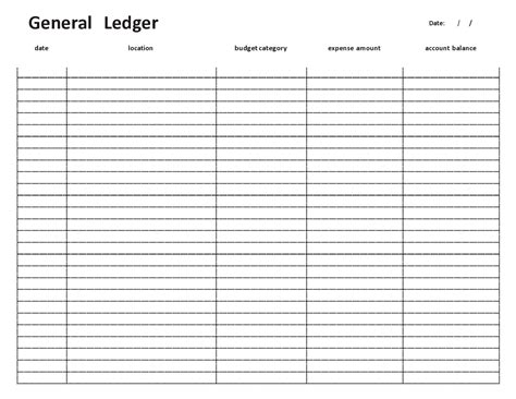37 Perfect General Ledger Templates [Excel, Word] ᐅ TemplateLab