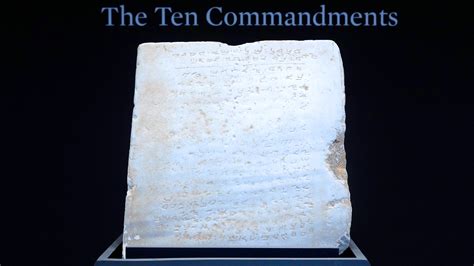 UPDATE: Ancient Ten Commandments Tablet Auctioned in NY for $5M | CBN News