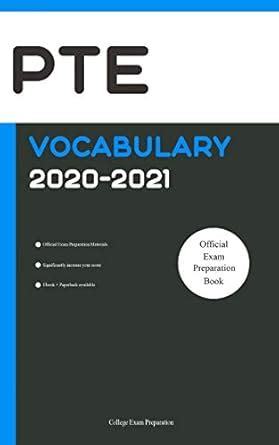 PTE Official Vocabulary 2020-2021: All Words You Should Know for PTE ...