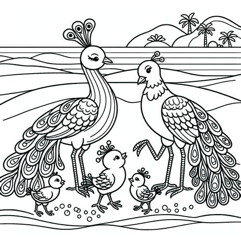 Bird Animals – Beach - GoGo Coloring