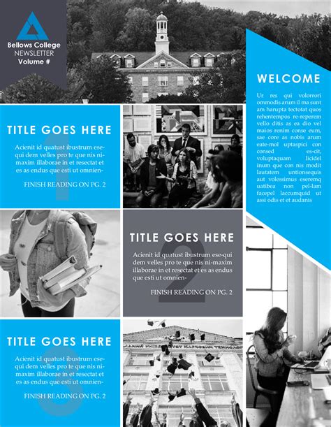 40 Free Printable A4 Newsletter Templates For School And Community ...