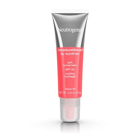 Neutrogena MoistureShine Lip Soother Gloss, SPF 20, Glaze 60,.35 oz ...