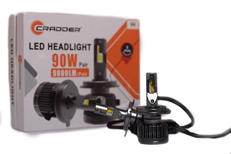 Cradder LED HEADLIGHT 90W PAIR Genuine H4 9000LM 600K 90 W LED ...
