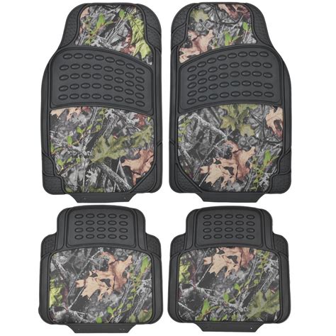 Camouflage Rubber Camo Floor Mats - All Types of Weather - 4 Piece ...