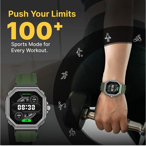 TIMEX Smart Nova 1.43 inches (3.6cm) AMOLED Display with Functional Cr