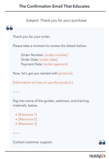 How to Send Effective Order Confirmation Emails [Examples + Template ...