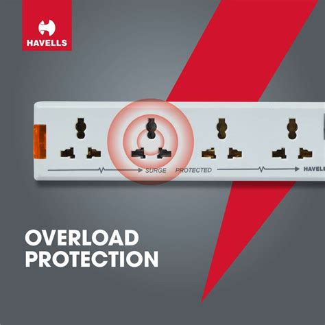 HAVELLS 6A Four-Way 4 Socket Extension Boards Price in India - Buy ...