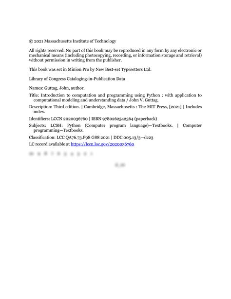 Image result for Introduction to Computation and Programming Using Python Cover Pages