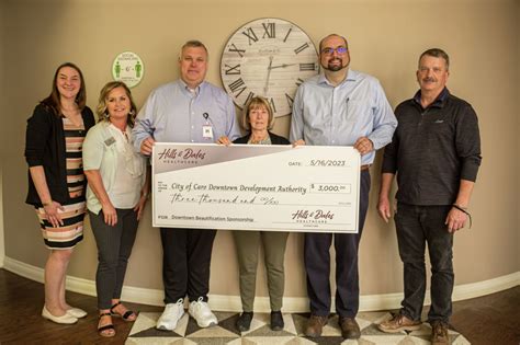 Hills & Dales Healthcare’s donation will help beautify City of Caro
