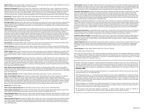 Arby's Nutritional Information | PDF