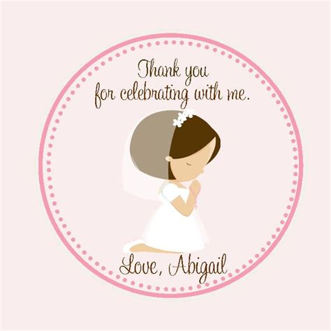 First Communion Favor Tags - Tags Only ( Set of 12) - 1st Communion ...
