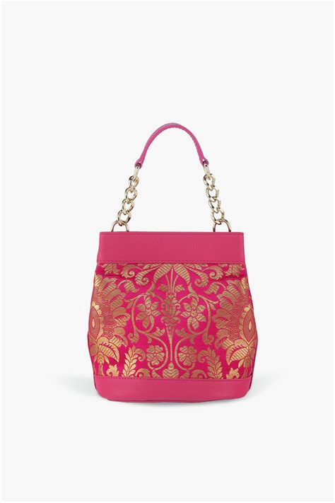 Tan & Loom - Rani Pink Rani Batua Bag - Elahe