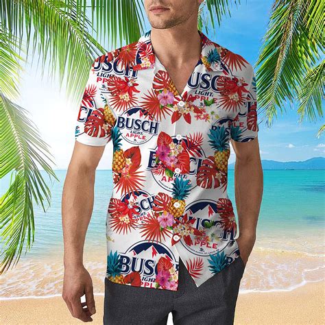 Busch Light Apple Hawaiian Shirt - Nouvette