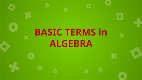 Image result for Basic Concept of Algebra