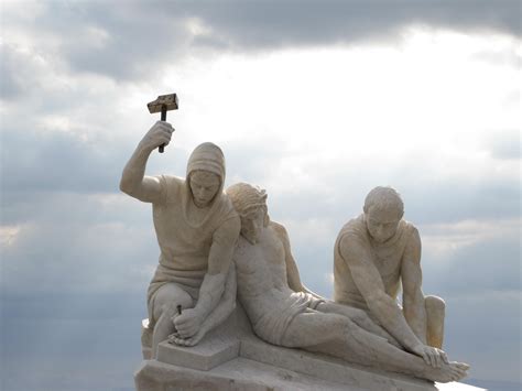 Free Images : sand, monument, statue, religion, sculpture, christ, crucified, art, temple ...