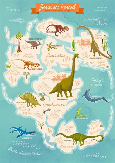 Prehistoric World Map of the Jurassic Period : r/mapmaking