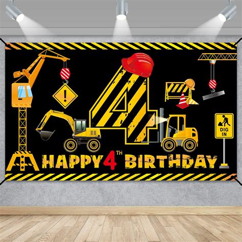 Amazon.com: KatchOn, Xtralarge, Blue Happy 4th Birthday Banner - 72x44 ...