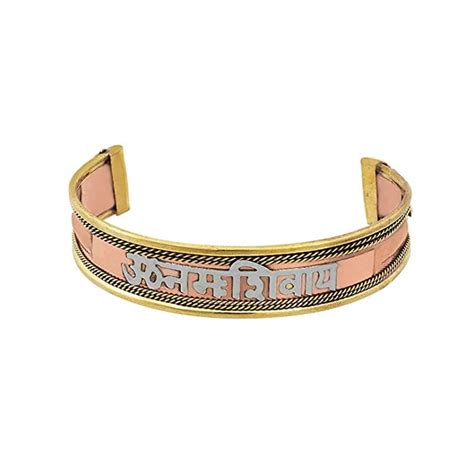 Buy Om Namah Shivaye Bracelet Kada In Ashtadhatu for men women and boys ...
