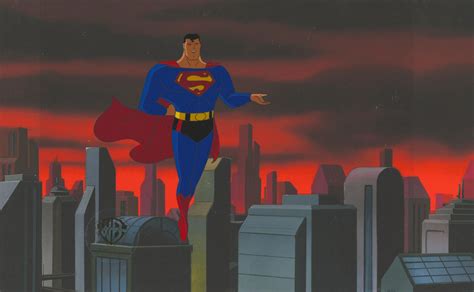 Superman the Animated Series Original Production Drawing: Superman