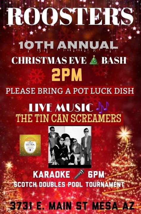 ROOSTERS 10TH ANNUAL CHRISTMAS ? EVE BASH , Roosters Country, Mesa, 24 ...